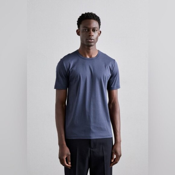 TIGER OF SWEDEN designer men’s OLAF T-SHIRT top LIGHT INK navy prima cotton XXL - Picture 2 of 12